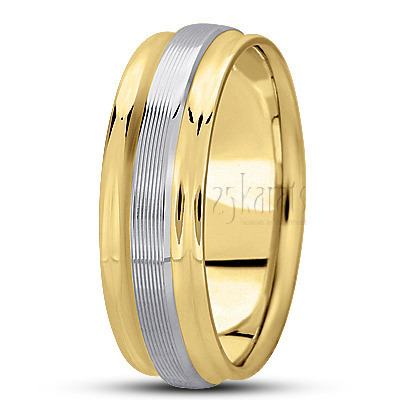 Unique Step Edge Wedding Band  - main view thumbnail
