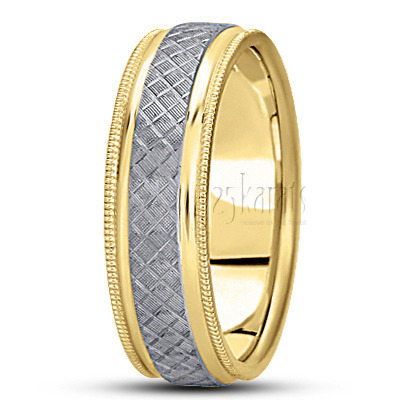 Exclusive Basic Carved Wedding Ring  - view 3