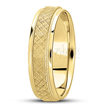 Incised Basic Design Wedding Ring  2 - view 3 thumbnail