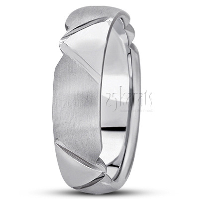 Symmetrical Designer Wedding Ring  - view 2