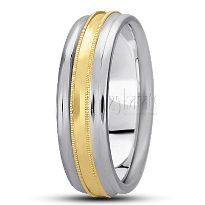 Milgrain Diamond Cut Wedding Band  1 - view 4 thumbnail