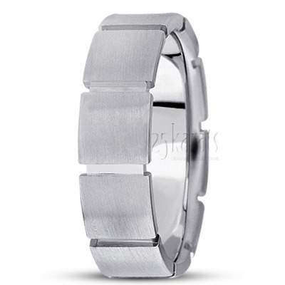 Finely Carved Basic Design Wedding Ring  - view 2 thumbnail