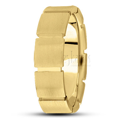 Finely Carved Basic Design Wedding Ring  - main view