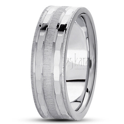 Sturdy Basic Designer Wedding Band - view 2 thumbnail
