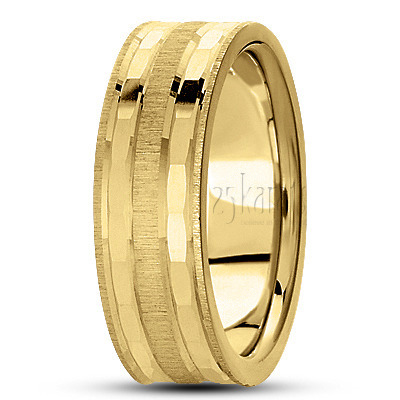 Sturdy Basic Designer Wedding Band - view 3 thumbnail