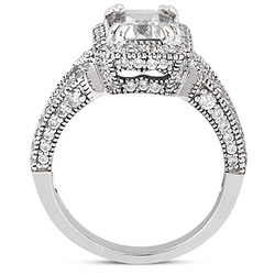 Emerald Diamond Engagement Ring (0.56 ct. t.w.) thumbnail 2