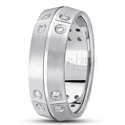 Elegant Diamond Wedding Band 3 - main view