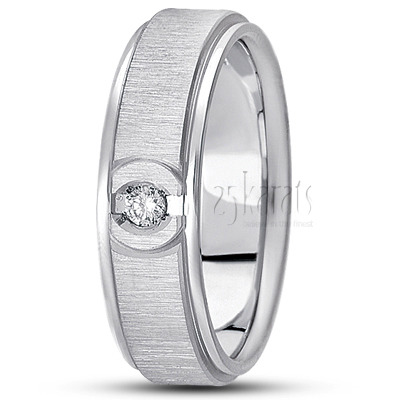 Step Edge Diamond Wedding Ring 1 - view 2