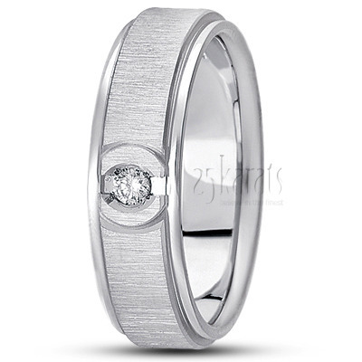 Step Edge Diamond Wedding Ring 1 - view 2 thumbnail