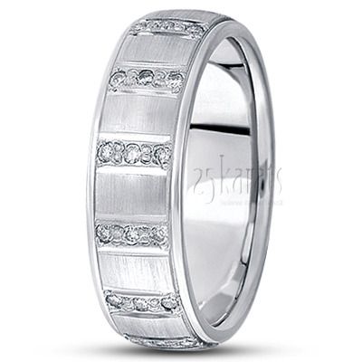 Pave-set Diamond Wedding Band - view 2
