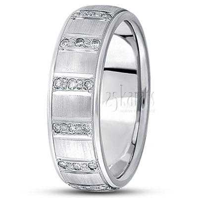 Pave-set Diamond Wedding Band - view 2 thumbnail