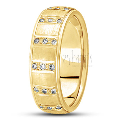 Pave-set Diamond Wedding Band - view 3