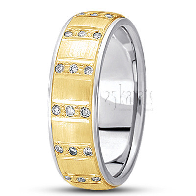 Pave-set Diamond Wedding Band - main view thumbnail
