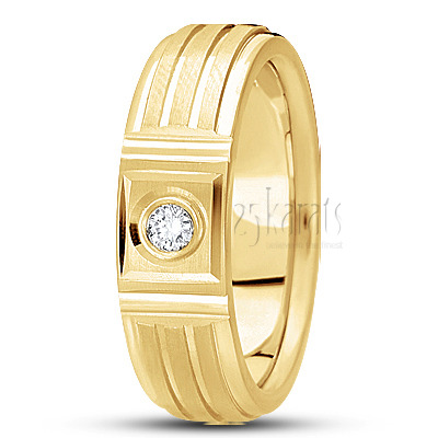 Stylish Diamond Wedding Ring - main view