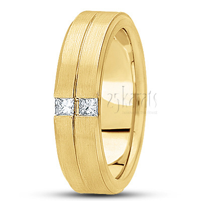 Double-Princesss Diamond Wedding Band - view 3