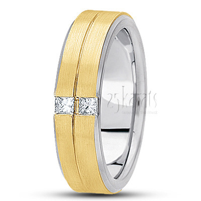 Double-Princesss Diamond Wedding Band - main view thumbnail