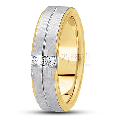 Double-Princesss Diamond Wedding Band - view 4