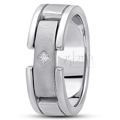 Sturdy Diamond Wedding Ring 1 - view 2