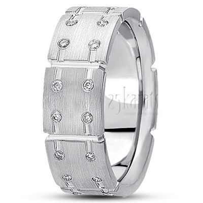 Unique Diamond Wedding Ring - view 2