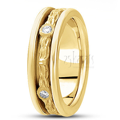 Antique Diamond Wedding Band - view 3 thumbnail