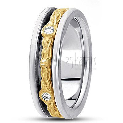 Antique Diamond Wedding Band - main view