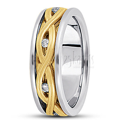 Braided Diamond Wedding Band 1 - view 1 of 4