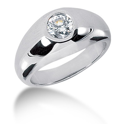 0.75 ct. Solitaire Diamond Men's Ring