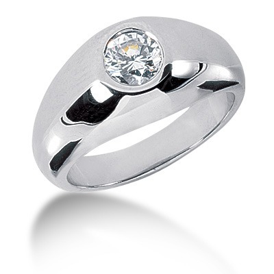 0.75 ct. Solitaire Diamond Men's Ring thumbnail 1