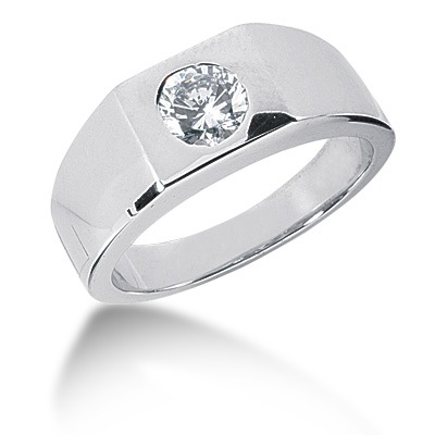 0.75 ct. Solitaire Diamond Men's Ring