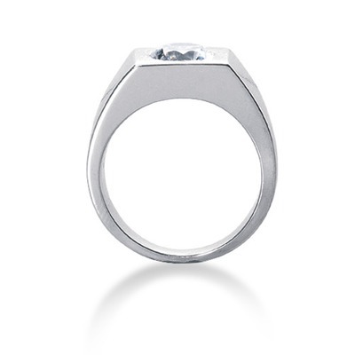 0.75 ct. Solitaire Diamond Men's Ring thumbnail 2