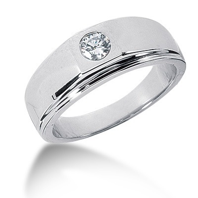 0.25 ct. Solitaire Diamond Men's Ring thumbnail 1