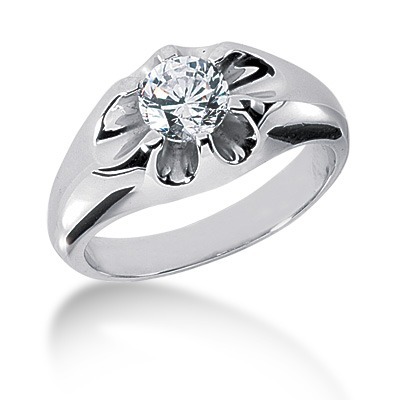 1.00 ct. Solitaire Diamond Men's Ring  thumbnail 1