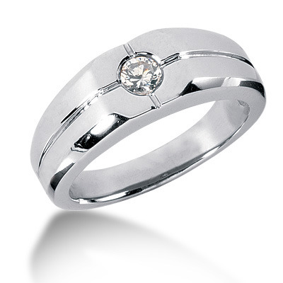 0.25 ct. Solitaire Diamond Men's Ring