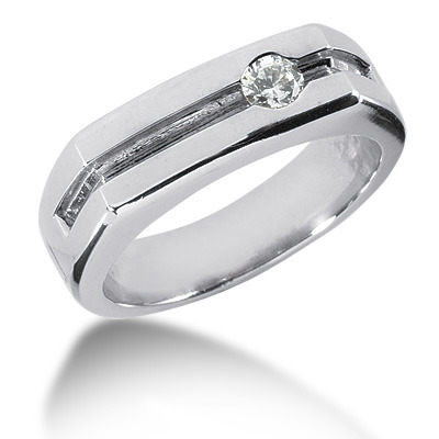 0.25 ct. Solitaire Diamond Men's Ring