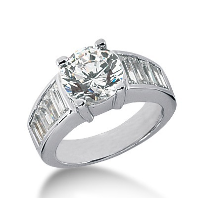 Multi-shape Channel Set Diamond Engagement Ring (1.40 ct. tw.) thumbnail 1