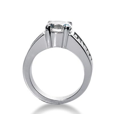 Multi-shape Channel Set Diamond Engagement Ring (1.48 ct. tw.) thumbnail 2