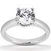 Round Cut Prong Setting Diamond Engagement Ring (0.06 t.c.w.)