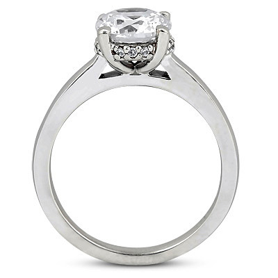 Round Cut Prong Setting Diamond Engagement Ring (0.06 t.c.w.) thumbnail 2
