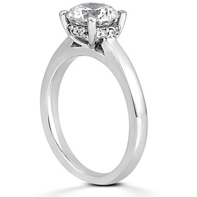 Round Cut Prong Setting Diamond Engagement Ring (0.06 t.c.w.) thumbnail 3