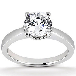 Round Cut Prong Set Diamond Engagement Ring (0.04 ct. tw.)