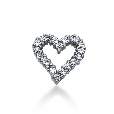 0.50ct Dazzling Diamond Heart Pendant - view 1