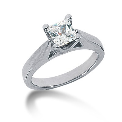 Princess Cut Solitaire Diamond Engagement Ring (1.00 ct.) thumbnail 1