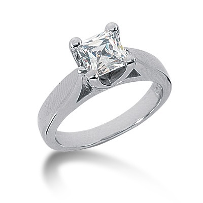 Princess Cut Solitaire Diamond Engagement Ring (1.25 ct.) thumbnail 1