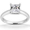 Princesss Cut Prong Set Diamond Engagement Ring (0.08 ct.tw.)
