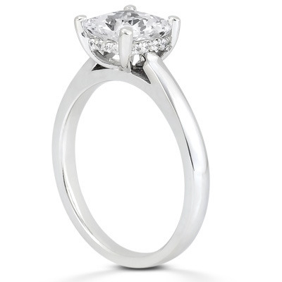 Princess Cut Solitaire Diamond Engagement Ring (0.06 ct. tw.) thumbnail 3