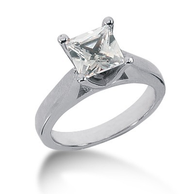 Princess Cut Solitaire Diamond Engagement Ring (1.75 ct.) thumbnail 1