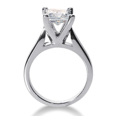 Princess Cut Solitaire Diamond Engagement Ring (1.75 ct.) thumbnail 2