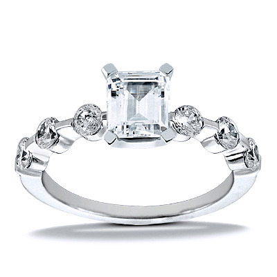 Semi mount Diamond Bridal Ring (0.90 t.c.w.) - view 22