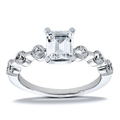 Semi mount Diamond Bridal Ring (0.90 t.c.w.) thumbnail 22