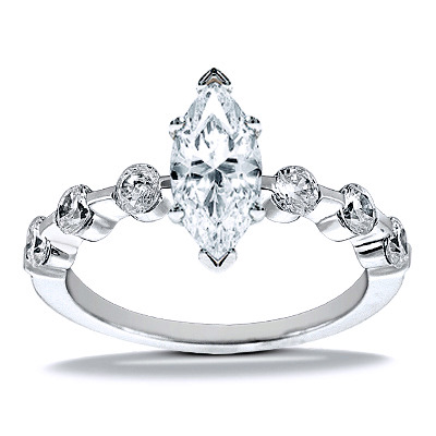Semi mount Diamond Bridal Ring (0.90 t.c.w.) - view 20